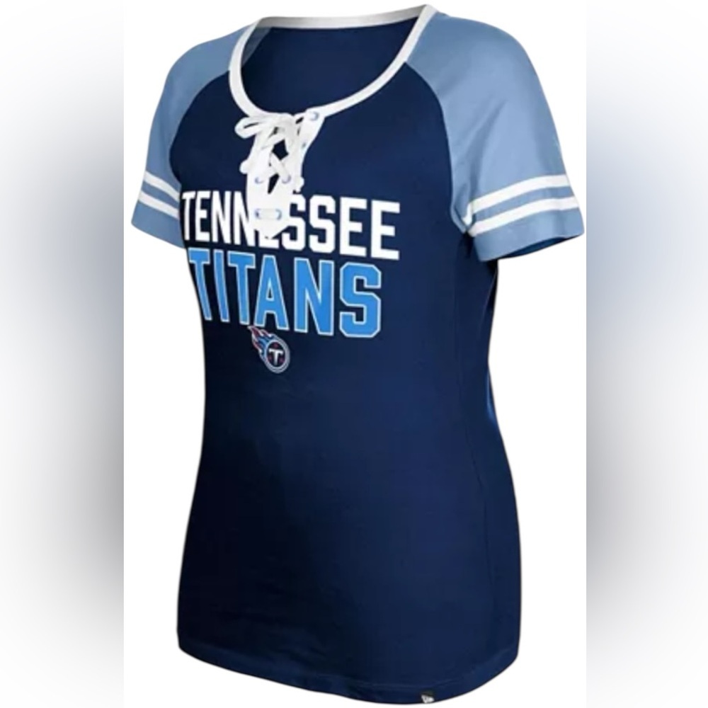 Women’s Tennessee Titans Lace-Up T-Shirt - Picture 1 of 2